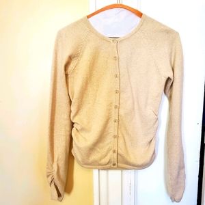Cashmere LS sweater cardigan XS